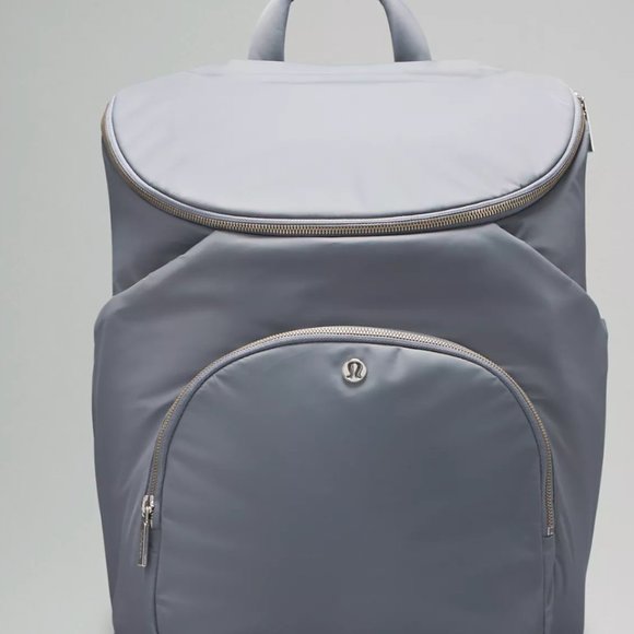 (2287) NWT LULULEMON New Parent Backpack 17L in Asphalt Grey/Silver Drop - Picture 4 of 5